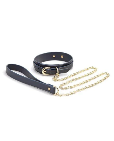 BONDAGE COUTURE VINYL COLLAR AND LEASH