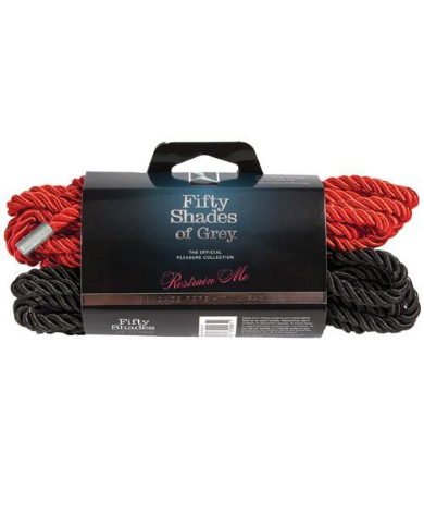 FIFTY SHADES OF GREY RESTRAIN ME BONDAGE ROPE TWIN PACK