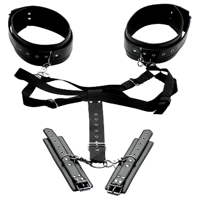 MASTERS ACQUIRE EASY ACCESS THIGH HARNESS WITH WRIST CUFFS