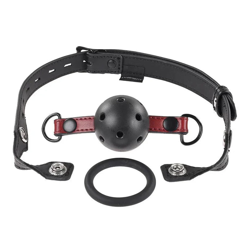 SPORTSHEETS SAFFRON INTERCHANGEABLE GAG WITH ADJUSTABLE BUCKLE